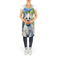 Load image into Gallery viewer, Westie Spring Path Apron – Artist-Designed Kitchen, BBQ &amp; Craft Apron