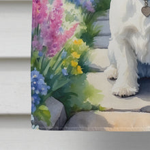 Load image into Gallery viewer, Westie Spring Path House Flag