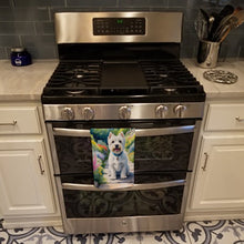 Load image into Gallery viewer, Westie Spring Path Kitchen Towel