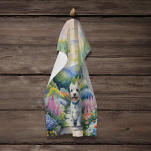 Load image into Gallery viewer, Westie Spring Path Kitchen Towel