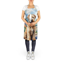 Load image into Gallery viewer, Wheaten Terrier Spring Path Apron – Artist-Designed Kitchen, BBQ &amp; Craft Apron