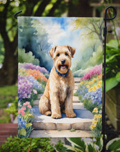 Load image into Gallery viewer, Wheaten Terrier Spring Path Garden Flag  – Dog-Themed Floral Outdoor Decor