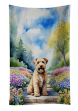 Load image into Gallery viewer, Wheaten Terrier Spring Path Kitchen Towel