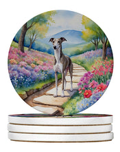 Load image into Gallery viewer, Whippet Spring Path Large Sandstone Coasters Pack of 4