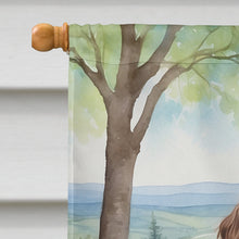 Load image into Gallery viewer, Wirehaired Pointing Griffon Spring Path House Flag