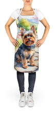 Load image into Gallery viewer, Yorkshire Terrier Spring Path Apron – Artist-Designed Kitchen, BBQ &amp; Craft Apron