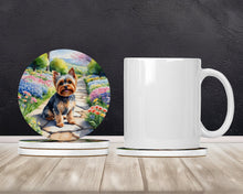 Load image into Gallery viewer, Yorkshire Terrier Spring Path Large Sandstone Coasters Pack of 4