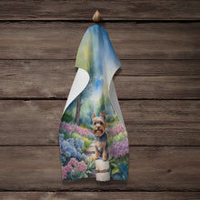 Load image into Gallery viewer, Yorkshire Terrier Spring Path Kitchen Towel