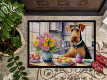 Load image into Gallery viewer, Decorating Easter Airedale Terrier Doormat-24x36 Indoor / Outdoor Rug | Made in USA