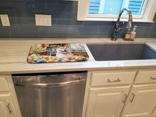 Load image into Gallery viewer, Decorating Easter Akita Dish Drying Mat