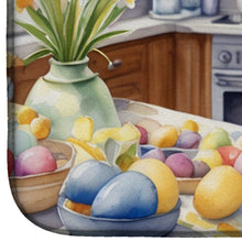 Load image into Gallery viewer, Decorating Easter Akita Dish Drying Mat