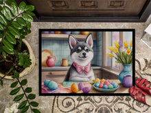 Load image into Gallery viewer, Decorating Easter Alaskan Klee Kai Doormat-24x36 Indoor / Outdoor Rug | Made in USA
