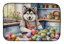 Load image into Gallery viewer, Decorating Easter Alaskan Malamute Dish Drying Mat