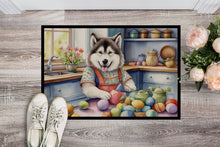 Load image into Gallery viewer, Decorating Easter Alaskan Malamute Doormat