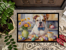 Load image into Gallery viewer, Decorating Easter American Bulldog Doormat-24x36 Indoor / Outdoor Rug | Made in USA