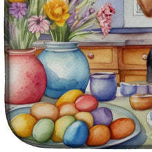 Load image into Gallery viewer, Decorating Easter American English Coonhound Dish Drying Mat