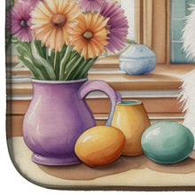 Load image into Gallery viewer, Decorating Easter American Eskimo Dish Drying Mat