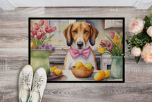 Load image into Gallery viewer, Decorating Easter American Foxhound Doormat-24x36 Indoor / Outdoor Rug | Made in USA