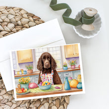 Load image into Gallery viewer, Decorating Easter American Water Spaniel Greeting Cards - Blank Note Cards – 8-Pack of Artist-Designed Cards with Envelopes