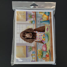 Load image into Gallery viewer, Decorating Easter American Water Spaniel Greeting Cards - Blank Note Cards – 8-Pack of Artist-Designed Cards with Envelopes
