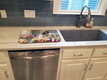 Load image into Gallery viewer, Decorating Easter Anatolian Shepherd Dog Dish Drying Mat