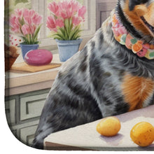 Load image into Gallery viewer, Decorating Easter Australian Cattle Dog Dish Drying Mat