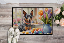 Load image into Gallery viewer, Decorating Easter Australian Cattle Dog Doormat-24x36 Indoor / Outdoor Rug | Made in USA