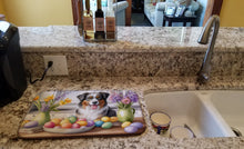 Load image into Gallery viewer, Decorating Easter Australian Shepherd Dish Drying Mat