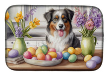 Load image into Gallery viewer, Decorating Easter Australian Shepherd Dish Drying Mat