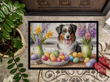 Load image into Gallery viewer, Decorating Easter Australian Shepherd Doormat