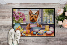 Load image into Gallery viewer, Decorating Easter Australian Terrier Doormat