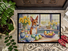 Load image into Gallery viewer, Decorating Easter Basenji Doormat-24x36 Indoor / Outdoor Rug | Made in USA