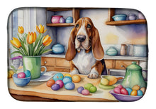 Load image into Gallery viewer, Decorating Easter Basset Hound Dish Drying Mat
