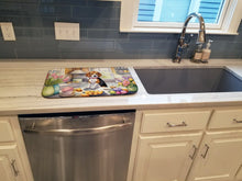 Load image into Gallery viewer, Decorating Easter Beagle Dish Drying Mat