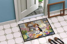 Load image into Gallery viewer, Decorating Easter Beagle Doormat