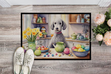 Load image into Gallery viewer, Decorating Easter Bedlington Terrier Doormat