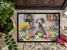 Load image into Gallery viewer, Decorating Easter Bedlington Terrier Doormat