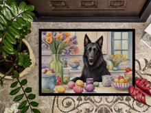 Load image into Gallery viewer, Decorating Easter Belgian Sheepdog Doormat