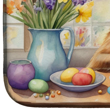 Load image into Gallery viewer, Decorating Easter Belgian Tervuren Dish Drying Mat