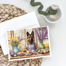 Load image into Gallery viewer, Decorating Easter Belgian Tervuren Greeting Cards - Blank Note Cards – 8-Pack of Artist-Designed Cards with Envelopes