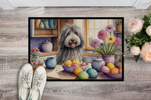 Load image into Gallery viewer, Decorating Easter Bergamasco Sheepdog Doormat