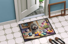 Load image into Gallery viewer, Decorating Easter Bergamasco Sheepdog Doormat