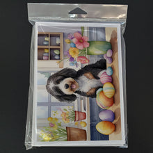 Load image into Gallery viewer, Decorating Easter Bernedoodle Greeting Cards - Blank Note Cards – 8-Pack of Artist-Designed Cards with Envelopes