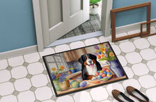 Load image into Gallery viewer, Decorating Easter Bernese Mountain Dog Doormat