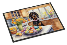 Load image into Gallery viewer, Decorating Easter Black and Tan Coonhound Doormat-24x36 Indoor / Outdoor Rug | Made in USA