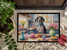 Load image into Gallery viewer, Decorating Easter Bluetick Coonhound Doormat