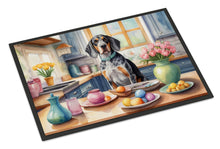 Load image into Gallery viewer, Decorating Easter Bluetick Coonhound Doormat