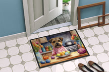 Load image into Gallery viewer, Decorating Easter Border Terrier Doormat