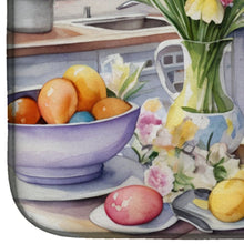Load image into Gallery viewer, Decorating Easter Borzoi Dish Drying Mat