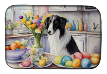 Load image into Gallery viewer, Decorating Easter Borzoi Dish Drying Mat